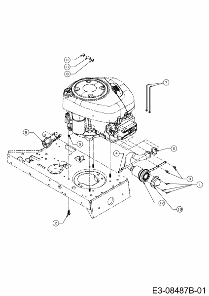 Ersatzteile MTD Rasentraktor Yard Machines 38 Typ: 13A1762F329  (2014) Motorzubehör 