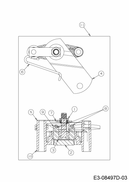 Ersatzteile MTD Rasentraktor 20/42 Automatic Typ: 13AT785S306  (2017) Bremse 
