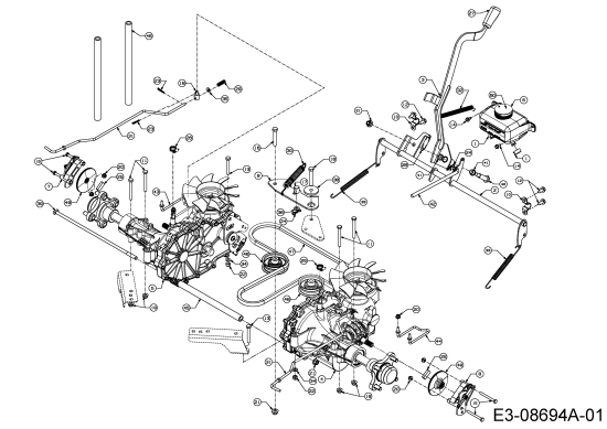 Cub Cadet Ersatzteile Zero Turn Z-Force S 54 17AI5GHC010  (2014) Fahrantrieb