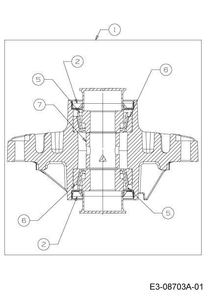 Cub Cadet Ersatzteile Zero Turn Z-Force S 54 17AI5GHC010  (2014) Messerspindel 618-3129C
