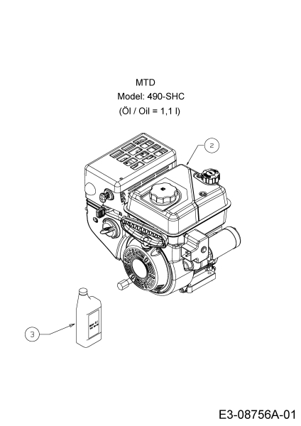 Cub Cadet Ersatzteile Schneefräsen 945 SWE 31AY97KW603  (2015) Motor MTD