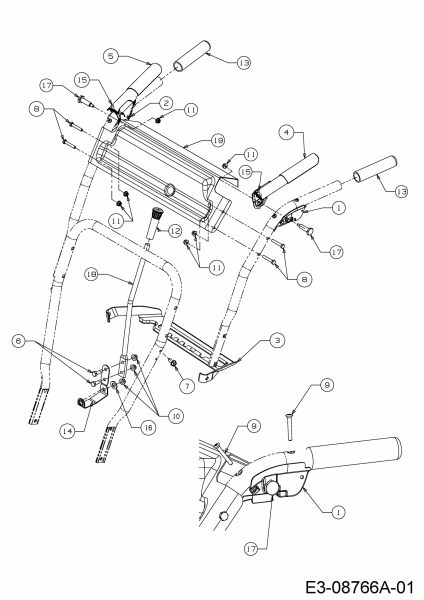 Ersatzteile MTD Kehrmaschine Optima PS 700 Typ: 24B-812C678  (2018) Armaturenbrett 