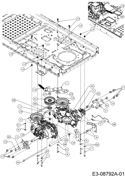 Cub Cadet Ersatzteile Zero Turn XZ2 127 17BICBYQ603  (2020) Fahrantrieb