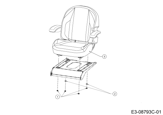 Cub Cadet Ersatzteile Zero Turn XZ5 L127 17AIEACZ603 (2020) Sitz