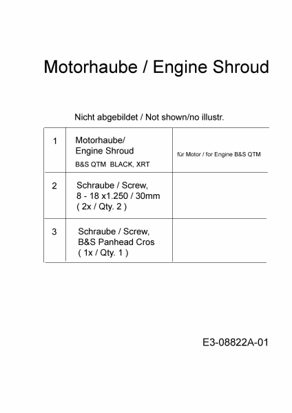 Ersatzteile MTD Benzin Rasenmäher ohne Antrieb Yard Machines 21 Typ: 11A-A14T360  (2015) Motorhaube 