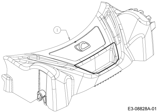 Cub Cadet Ersatzteile Motormäher mit Antrieb SC 500 HW 12ABP2M5710  (2018) Abdeckung Vorderachse