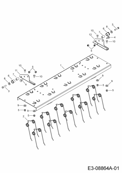 Ersatzteile Zubehör Garten- und Rasentraktoren Rasenlüfter SmartLINK™ (45-0457) Typ: 196-059-000  (2012) Grundgerät