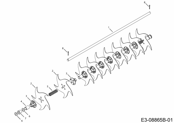 Ersatzteile Zubehör Garten- und Rasentraktoren Rasenlüfter SmartLINK™ (45-04581) Typ: 196-060-000  (2016) Grundgerät