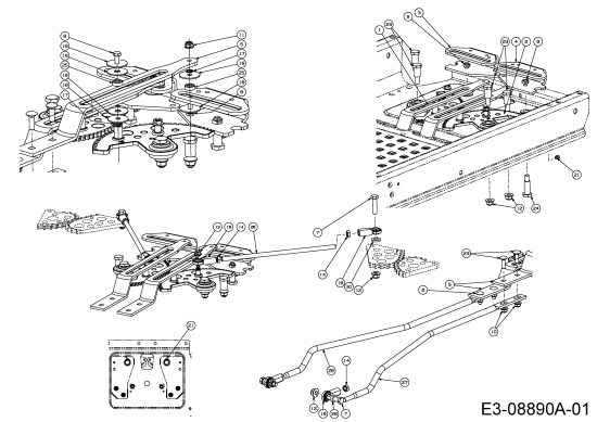 Cub Cadet Ersatzteile Zero Turn RZT S 42 17ADCBDS603  (2015) Lenkung