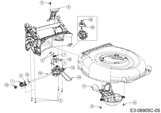 Cub Cadet Ersatzteile Motormäher mit Antrieb LM3 DR53es 12BCPVS7603 (2019) Getriebe, Keilriemen ab 01.07.2019