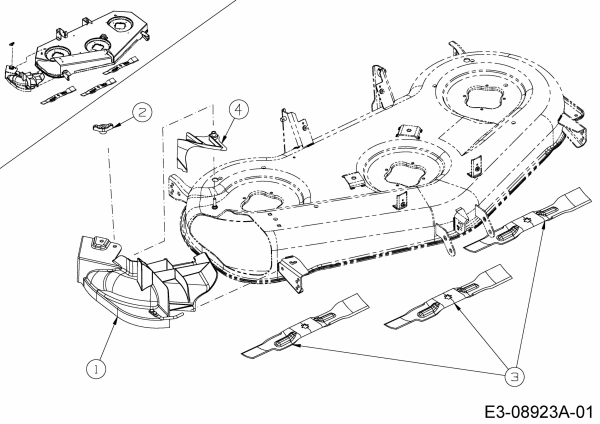 Ersatzteile Zubehör Zero Turn Mulch Kits für RZT 54 mit Mähwerk K (54/137cm) Typ: 19A70042100  (2015) Mulch Kits