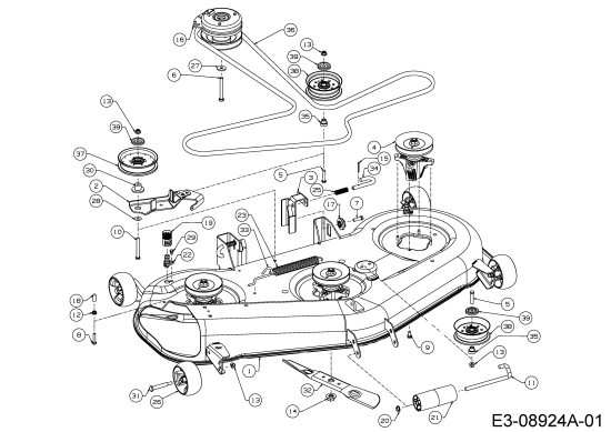 Cub Cadet Ersatzteile Zero Turn RZT L 54 17AICACW603  (2015) Mähwerk W (54/137cm)