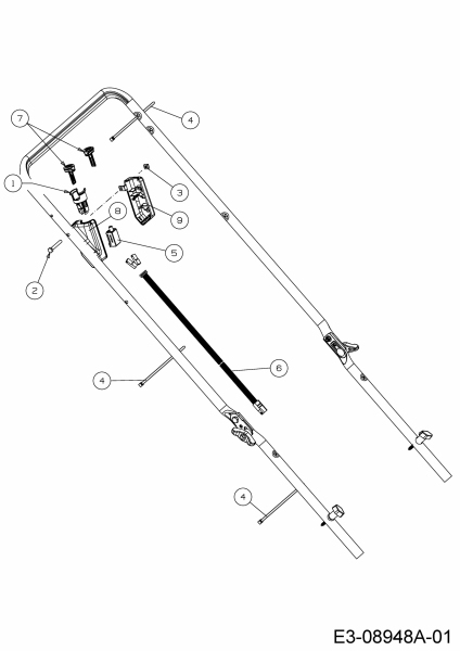 Ersatzteile WOLF-Garten Benzin Rasenmäher mit Antrieb A 530 AVHWIS Typ: 12ARPV6J650  (2015) Elektroteile, Zündschloss 