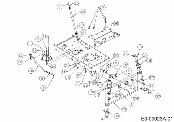 Ersatzteile Motec Rasentraktoren MTBS 500 Y Typ: 13AA692F640  (2004) Lenkung, Vorderachse