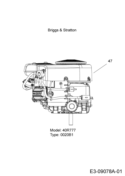 Cub Cadet Ersatzteile Rasentraktoren CC 1018 BHG 13HT93AG603  (2015) Motor Briggs & Stratton