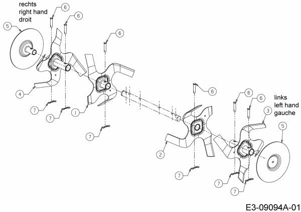 Ersatzteile MTD Motorhacke T/245 Typ: 21D-25MJ678 (2019) Hacksterne 