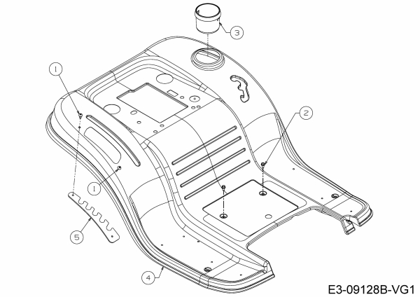 Ersatzteile Cmi Rasentraktoren 96-125 Typ: 13HH765F620  (2018) Sitzwanne