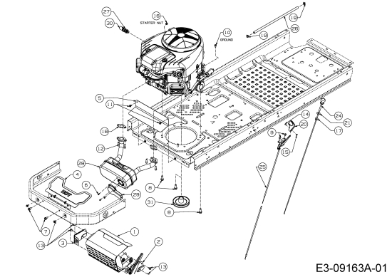 Cub Cadet Ersatzteile Zero Turn RZT S 42 17ADCBDS603  (2015) Choke- und Gaszug, Motorzubehör