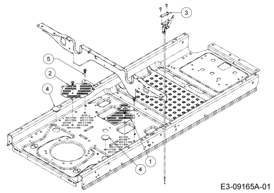 Cub Cadet Ersatzteile Zero Turn RZT S 42 17ADCBDS603  (2015) Halteplatten Rahmen