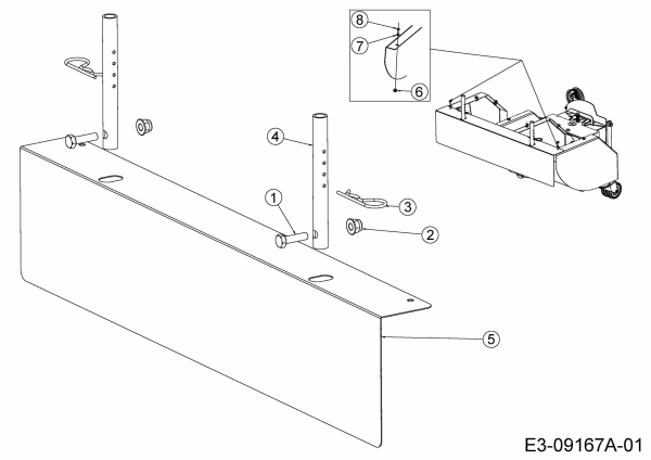 Ersatzteile Black-Line Kehrmaschine BLK 7065 Typ: 24B-812C683  (2015) Deflektor