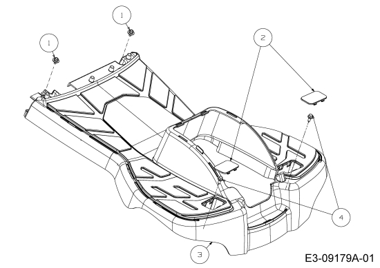 Cub Cadet Ersatzteile Rasentraktoren MiniRider Plus+ 13B226JD330  (2015) Trittbrett