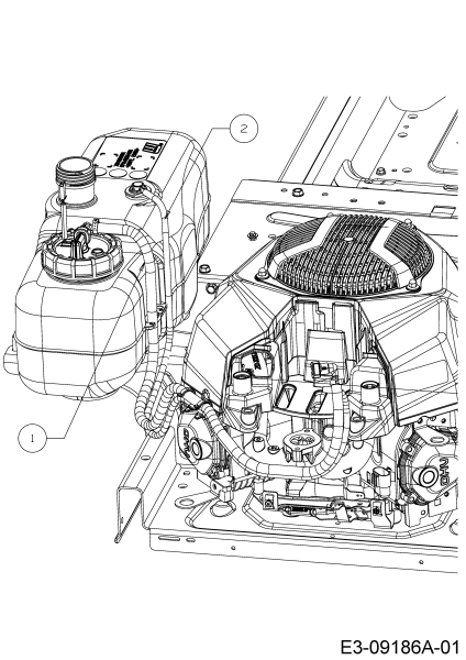 Cub Cadet Ersatzteile Zero Turn XZ2  107I 17BWCBYS603 (2020) Entlüftungsschlauch