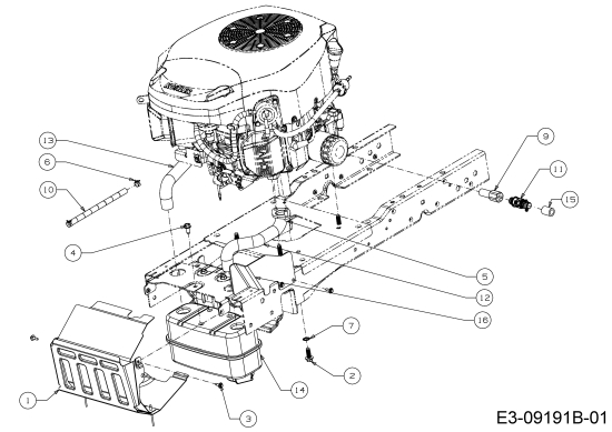 Cub Cadet Ersatzteile Rasentraktoren LX 50 13AQA1CQ330  (2016) Motorzubehör