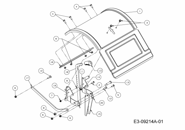 Ersatzteile Troy-Bilt Motorhacken Super Bronco 16 Typ: 21D-65M8766  (2014) Schutzschild