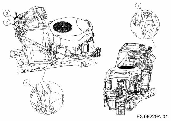 Cub Cadet Ersatzteile Rasentraktoren LX 50 13AQA1CQ330  (2015) Choke- und Gaszug