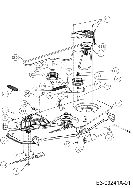 Cub Cadet Ersatzteile Rasentraktoren LX 54 13A7A4CA330  (2015) Mähwerk A (54/137cm)