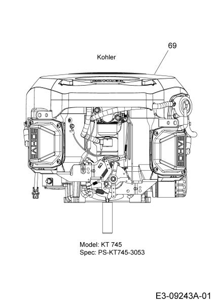Cub Cadet Ersatzteile Rasentraktoren LX 54 13A7A4CA330  (2015) Motor Kohler