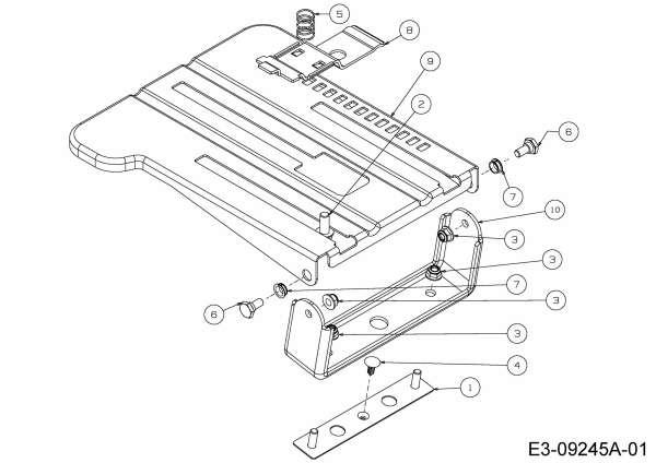 Ersatzteile Troy-Bilt Rasentraktoren TB 2042 Typ: 13APA1KS309 (2015) Sitzträger
