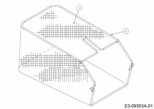 Ersatzteile MTD Benzin Rasenmäher ohne Antrieb Gold 21 Typ: 11A-B24T315  (2015) Grasfangsack 