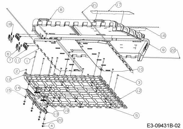 Ersatzteile Zubehör Garten- und Rasentraktoren Anhänger Hauler Typ: 19A40026100  (2017) Ladefläche
