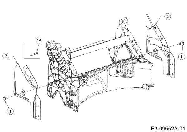 Ersatzteile MTD Benzin Rasenmäher mit Antrieb 53 SPSBHW Typ: 12B-PF5L600  (2016) Holmbracketten 