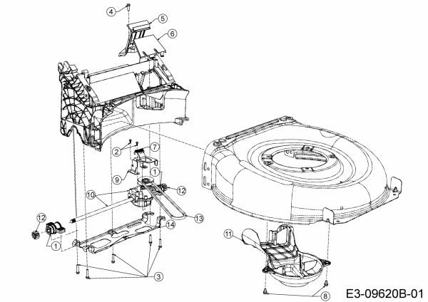 Ersatzteile MTD Benzin Rasenmäher mit Antrieb Optima 46 SPHHW Typ: 12C-THDQ600  (2018) Getriebe, Keilriemen 