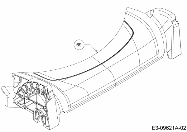 Ersatzteile White Motormäher White 21 Typ: 11A-B23Z390  (2018) Abdeckung Vorderachse