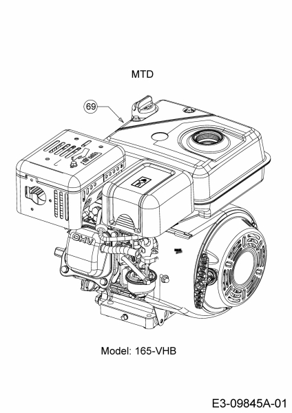Ersatzteile MTD Motorhacke T/330 M Typ: 21D-33MV678  (2017) Motor MTD 