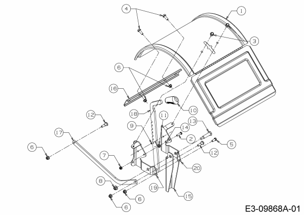 Ersatzteile Troy-Bilt Motorhacken Bronco 14 Typ: 21D-64M8766  (2016) Fräsgehäuse