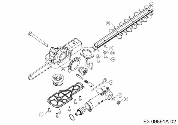 Ersatzteile Zubehör Motorsensen, Trimmer Heckenschere AH 720/721 Typ: 41BJAH-C902  (2016) Grundgerät