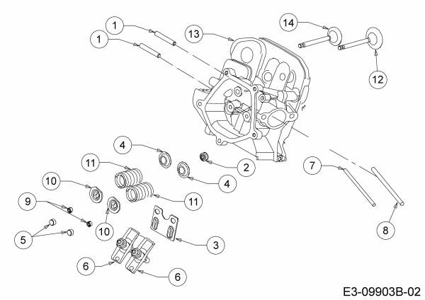 Ersatzteile MTD-Motoren Horizontal 683-WHA Typ: 752Z683-WHA  (2020) Zylinderkopf