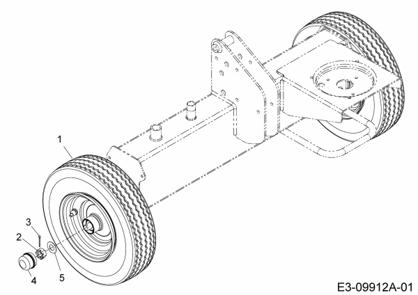 Ersatzteile MTD Holzspalter LS 550 Typ: 24AI550C678  (2017) Räder 