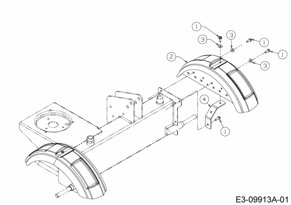 Ersatzteile MTD Holzspalter LS 550 Typ: 24AI550C678  (2016) Kotflügel 