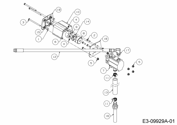 Ersatzteile Troy-Bilt Holzspalter TB 33 LS Typ: 24BL59M5766  (2016) Zahnradpumpe