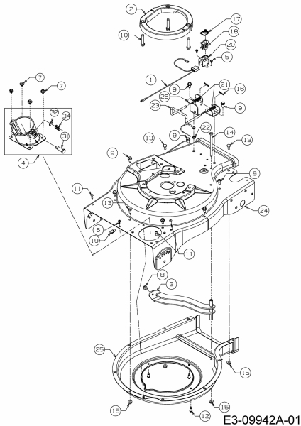 Ersatzteile Troy-Bilt Laubsauger mit Häckselfunktion CSV 070 Typ: 24A-07MP766  (2014) Gehäuse