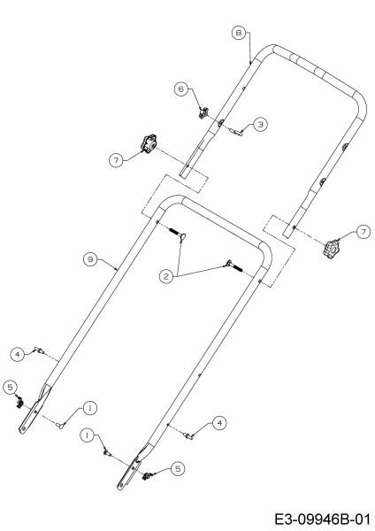 Ersatzteile Troy-Bilt Laubsauger mit Häckselfunktion CSV 070 Typ: 24A-07MP766  (2015) Holm