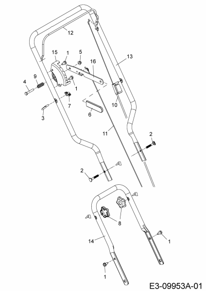 Ersatzteile MTD Rasenkantenschneider 550 G Typ: 25A-550G678  (2016) Holm 