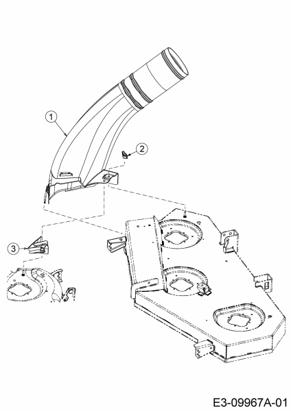 Ersatzteile Zubehör Garten- und Rasentraktoren Grasfangeinrichtung für A Serie (NX-15) mit Mähwerk A (54/137cm) Typ: 19A30018OEM  (2016) Grundgerät
