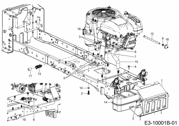 Cub Cadet Ersatzteile Rasentraktoren XT1 OS96 13A8A1CF603  (2019) Motorzubehör