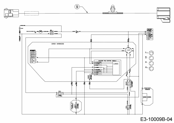 Cub Cadet Ersatzteile Rasentraktoren XT1 OS96 13A8A1CF603  (2019) Schaltplan Rückwärtsgang